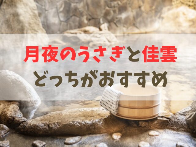月夜のうさぎと佳雲の違い