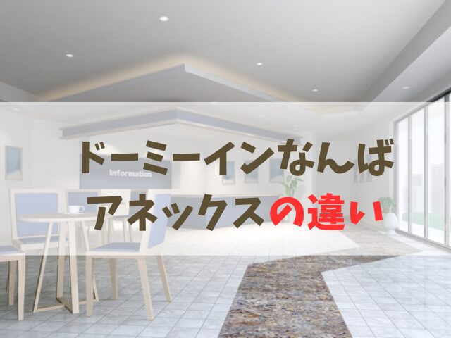 ドーミーインなんばとアネックスの違い