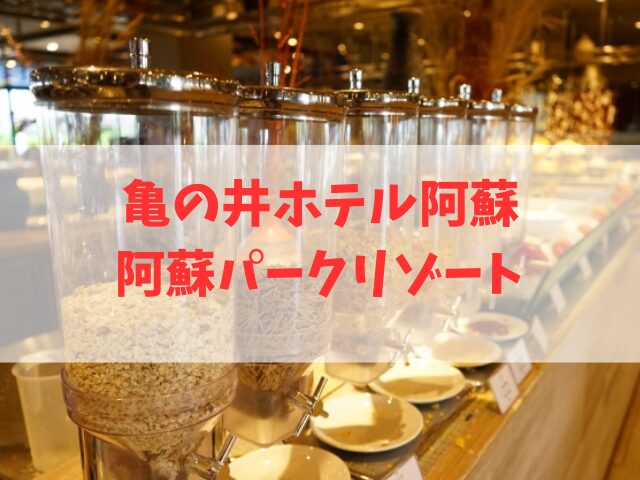 亀の井ホテル阿蘇と阿蘇パークリゾートの違い