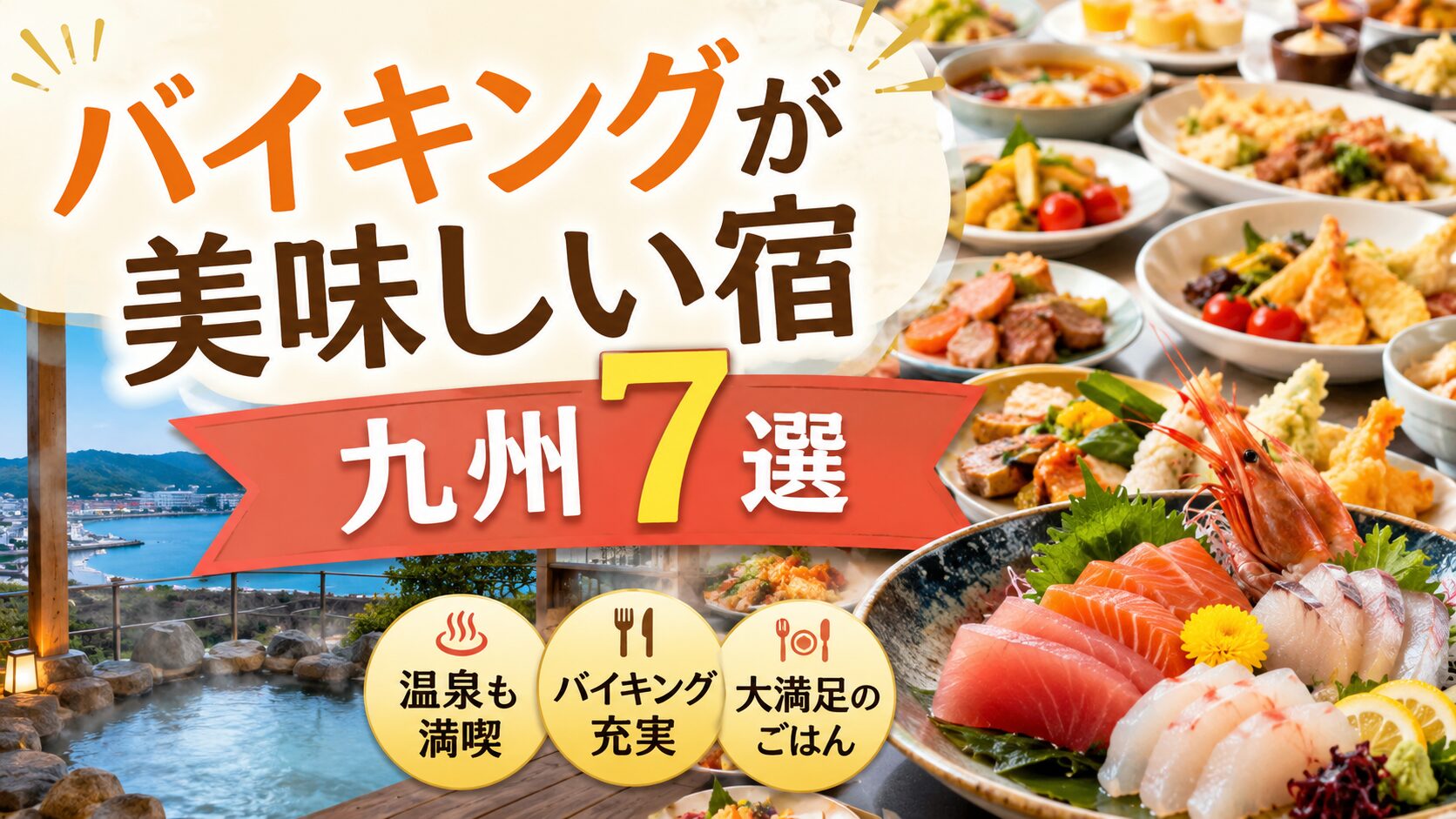 九州のバイキングが美味しい宿7選！別府・宮崎・鹿児島で人気ホテル